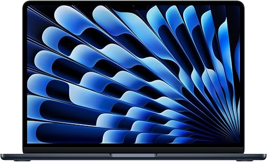Apple 2025 MacBook Air 13-inch Laptop with M4 chip: Built for Apple Intelligence, 13.6-inch Liquid Retina Display, 16GB Unified Memory, 512GB SSD Storage, 12MP Center Stage Camera, Touch ID; Midnight